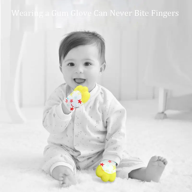 Hot Sale Toddler Toys 1pcs Food Grade Silicone Teethers Infant Teething Gloves Anti-bite Hand New-arrival Baby Molar Gloves