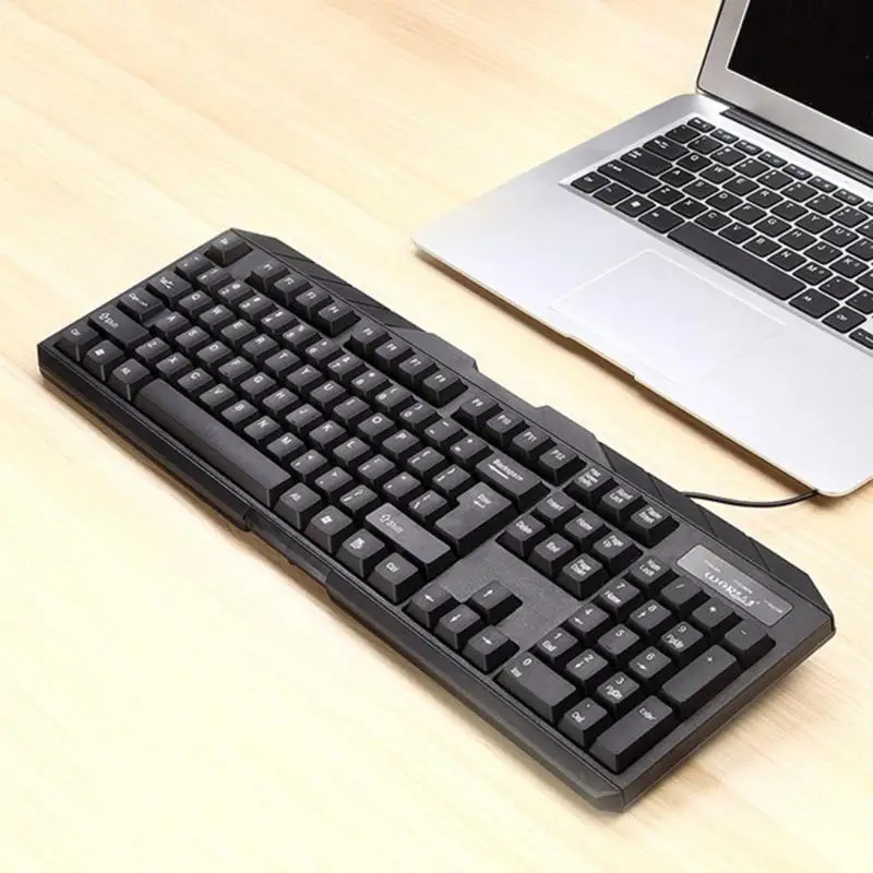 2019 WARWOLF Business Keyboard 104 Keys Waterproof Wired for Office Tablet Desktop FK-102 Black New Arrival | Компьютеры и офис