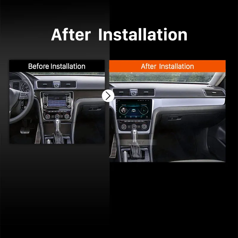 Автомагнитола Harfey с GPS стереопроигрыватель 10 1 дюймов HD Android 8 для VW Volkswagen Passat 2012
