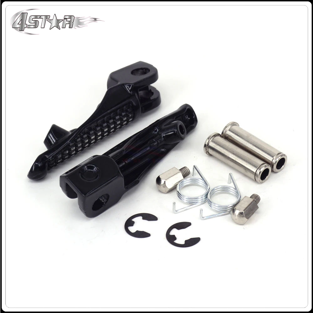 Черные передние подножки для KAWASAKI ZX6R ZX636 ZX10R ZX9R Z1000 Z750 Z750S ER6N ER6F Ninja 650R уличный