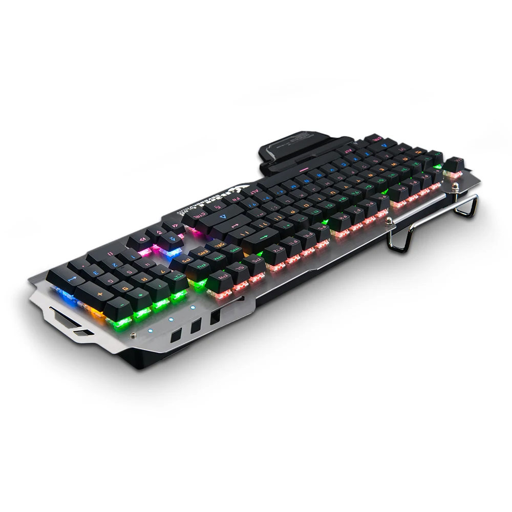 7pin PK 900 игровая механическая клавиатура для геймеров с светодиодный подсветкой 104