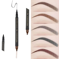 waterproof natural eyebrow pen four claw eye brow tint makeup four colors eyebrow pencil brown black grey red brush cosmetics