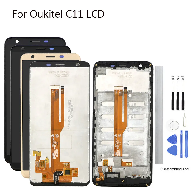 Сменный ЖК экран для Oukitel C11 Черный сенсорный 5 45 дюйма pro экран|Экраны мобильных