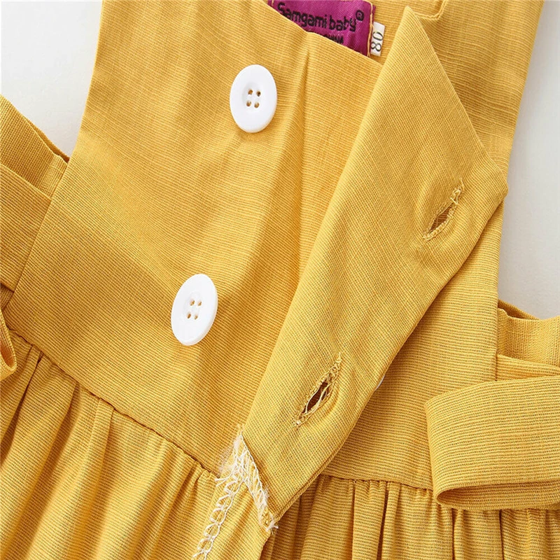 New Toddler Baby Kid Girls Cute Solid Dress Summer Sleeveless Bow Drape Dresses Shein Vestidos Bebe Girl Party Gown Formal | Детская