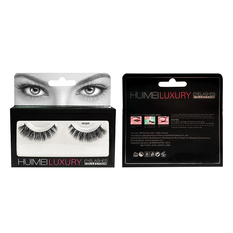Mink Hair False Eyelashes Three-dimensional Multi-storey Cluster European Bobbi Make Up Natural Thick Fund Simulation European35 | Красота и