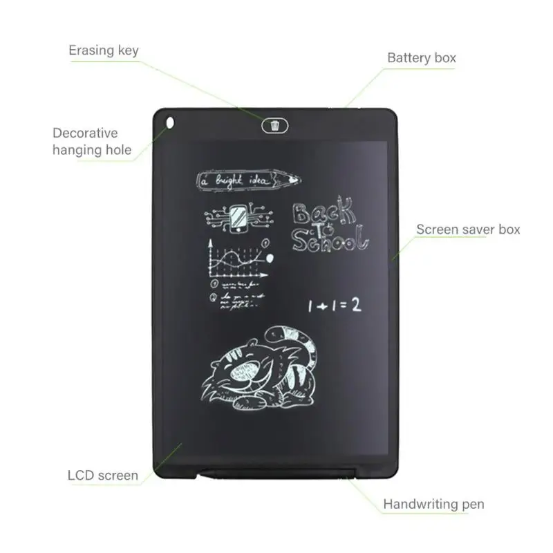

8.5/12in Electronic LCD Writing Board Kids E-Writer Erase Tablet Paperless Handwriting Pad Drawing Toys