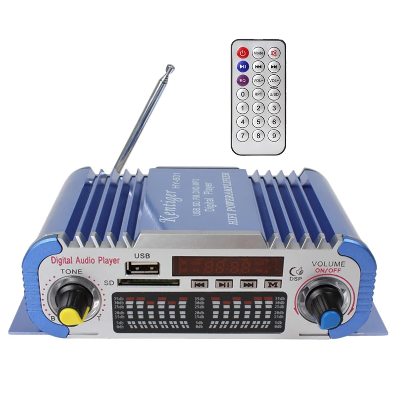 Kentiger HY 601 цифровой Wi Fi радиоприемник Авто Стерео Мощность усилитель/USB/SD/плеер