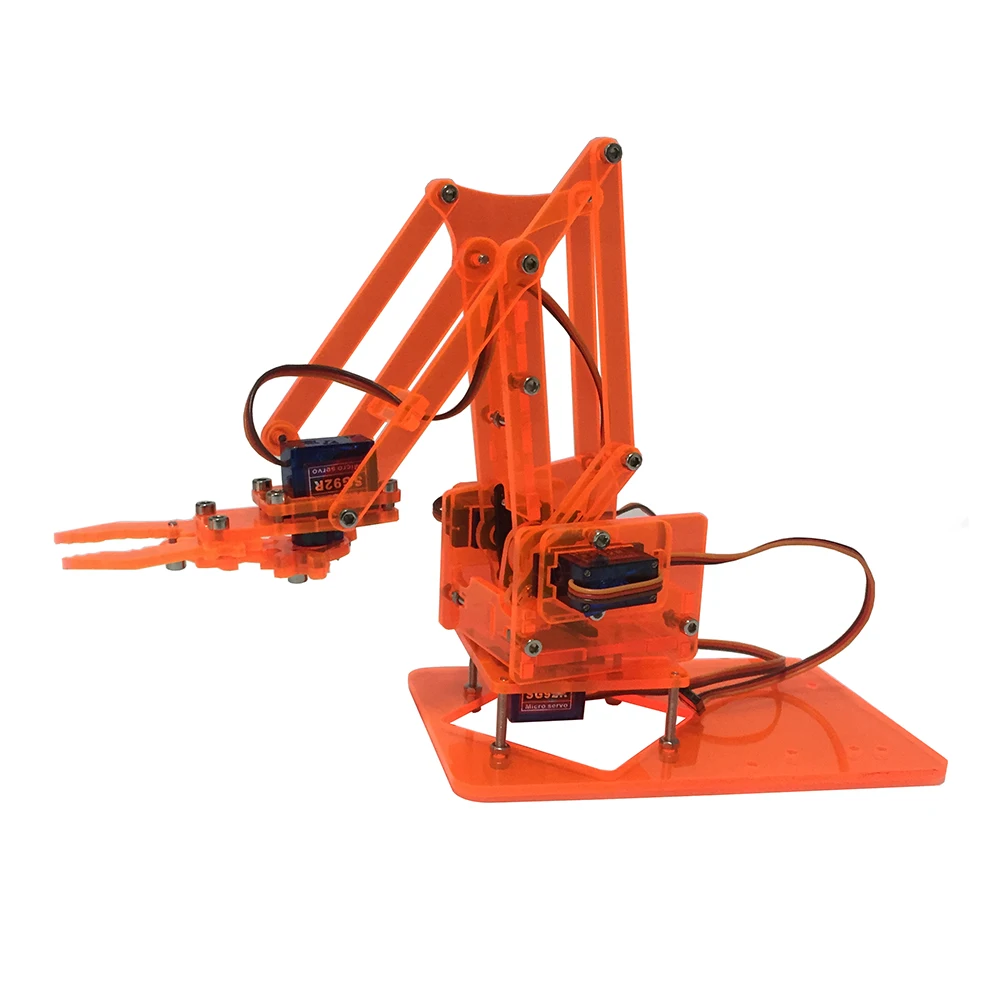 Mearm DIY Мини красочная промышленная рука робота вращающаяся Механическая акриловая карманная Роботизированная рука