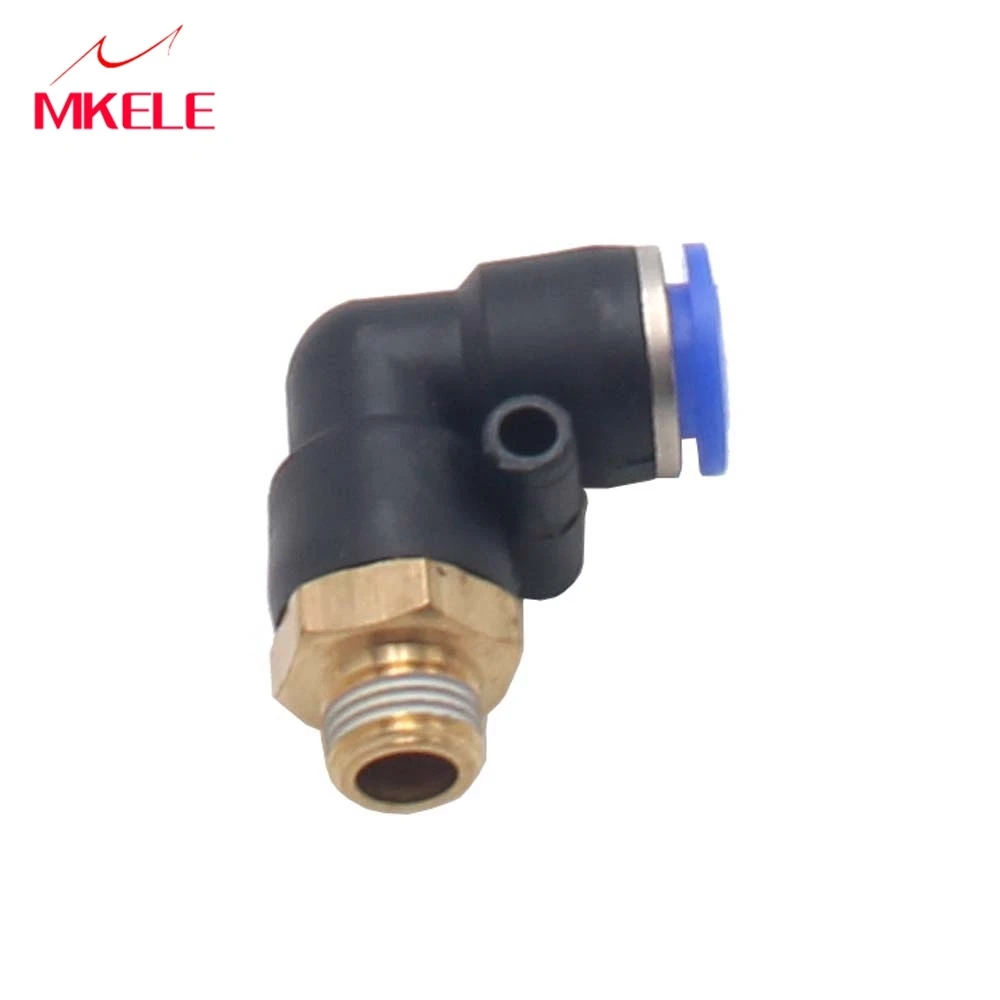 Fittings Connector Hose 8mm Push In Quick Connect Pipe PL8-01/03/04 Blue L Shape Gas Joint | Обустройство дома