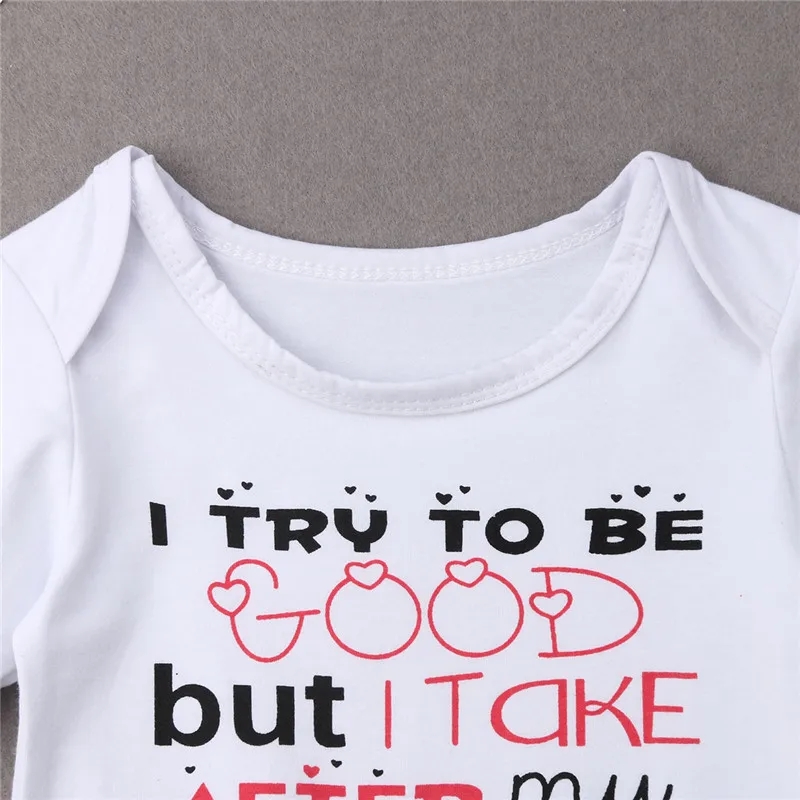 Casual Newborn Baby Boys Girls 100%Cotton Bodysuit Short Sleeves O-Neck Funny Letter Printed Jumpsuit Summer Clothes 0-18M | Детская