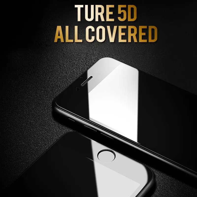 11D изогнутый край Полное защитное стекло на iPhone 7 8 6 S Plus закаленное для 5 5S X 10 SE