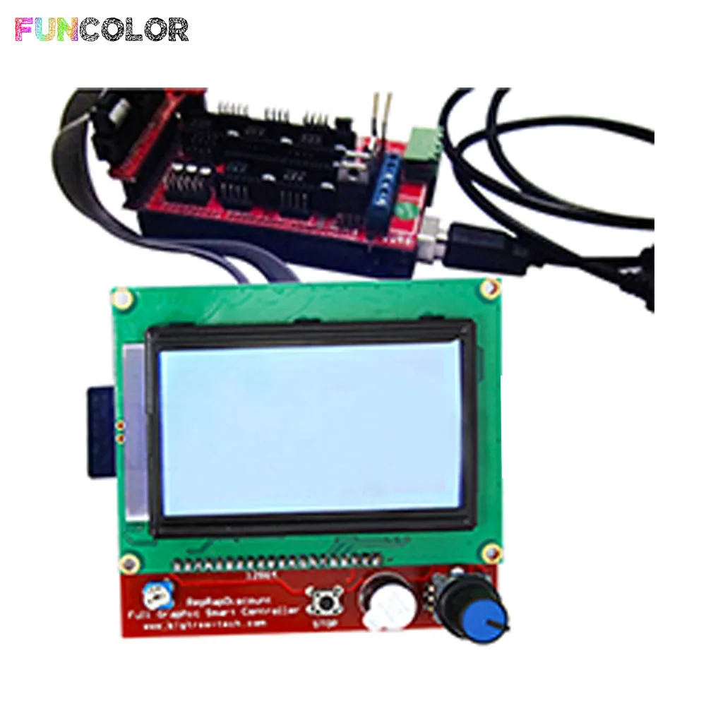 Funcolor ЖК дисплей Смарт материнская плата RAMPS1.4 Дисплей монитор синий Экран
