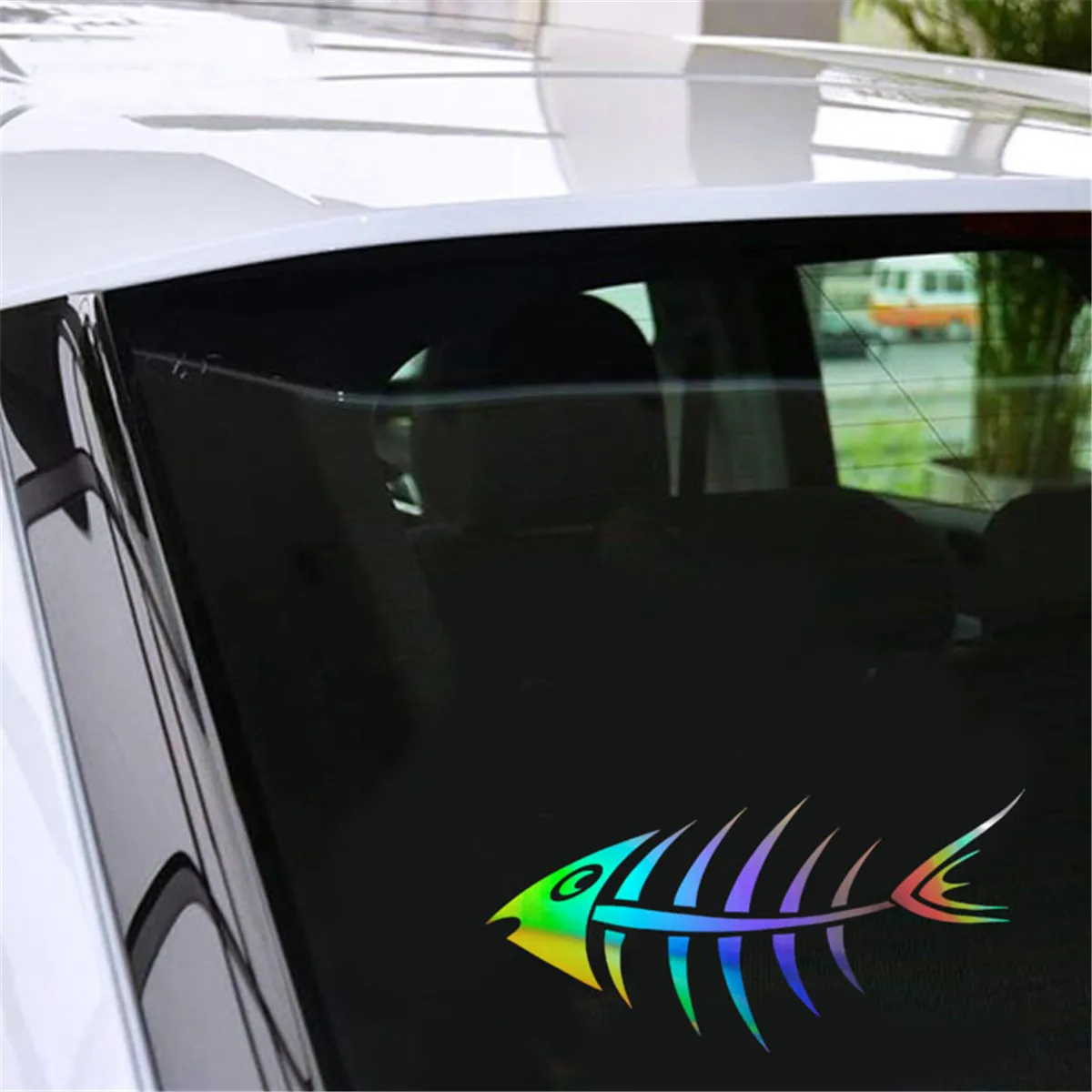 Скелет рыбные кости окно стена домашняя стеклянная дверь автомобильная наклейка