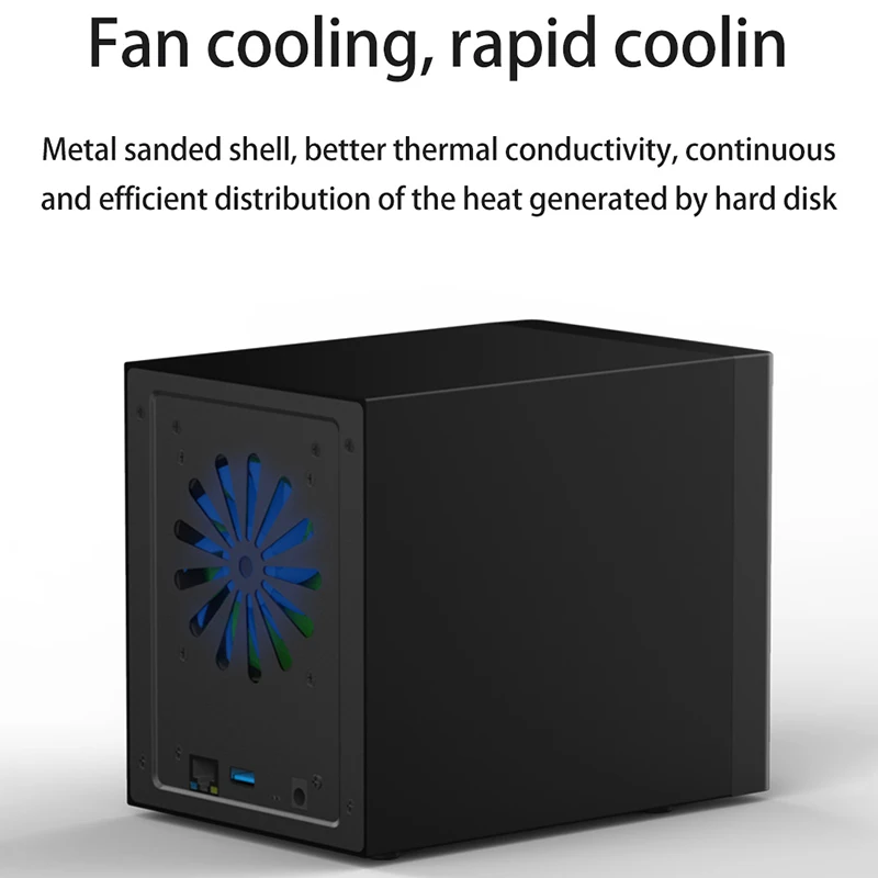 Blueendless 3 5 гигабитный Ethernet Nas Hdd корпус смарт для дюймового жесткого диска