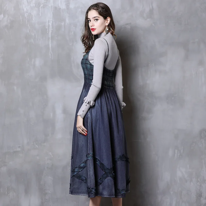 Платье из хлопка женские платья винтажные свободные однотонные без рукавов до