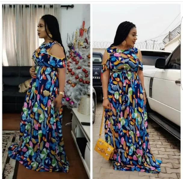 Женское длинное платье в африканском стиле размера плюс новинка 2019|Африканская