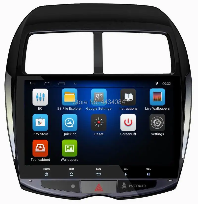 Головное устройство Ouchuangbo на android 9 0 для Mitsubishi ASX 2013 2015 с поддержкой USB swc Wi Fi 4
