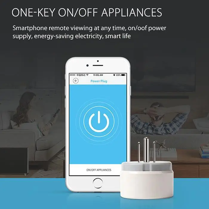 WiFi US Plug APP Remote Control Smart White Socket 13A 45m Support For Alexa Google 2.4GHz Home | Электроника