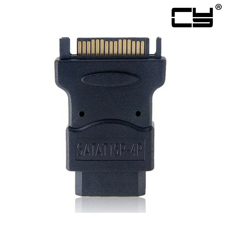 4-контактный жесткий диск IDE от Chenyang Molex к SATA 15-контактному штекерному адаптеру