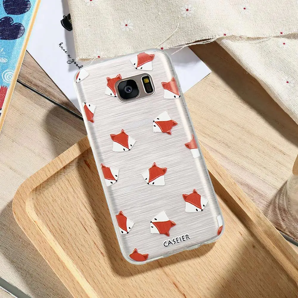 CASEIER Child Memory Case For Samsung Galaxy Note 8 S6 S7 Edge S8 Plus Soft TPU Ultra-thin Cases Emboss Cute Animals Cover Capa |
