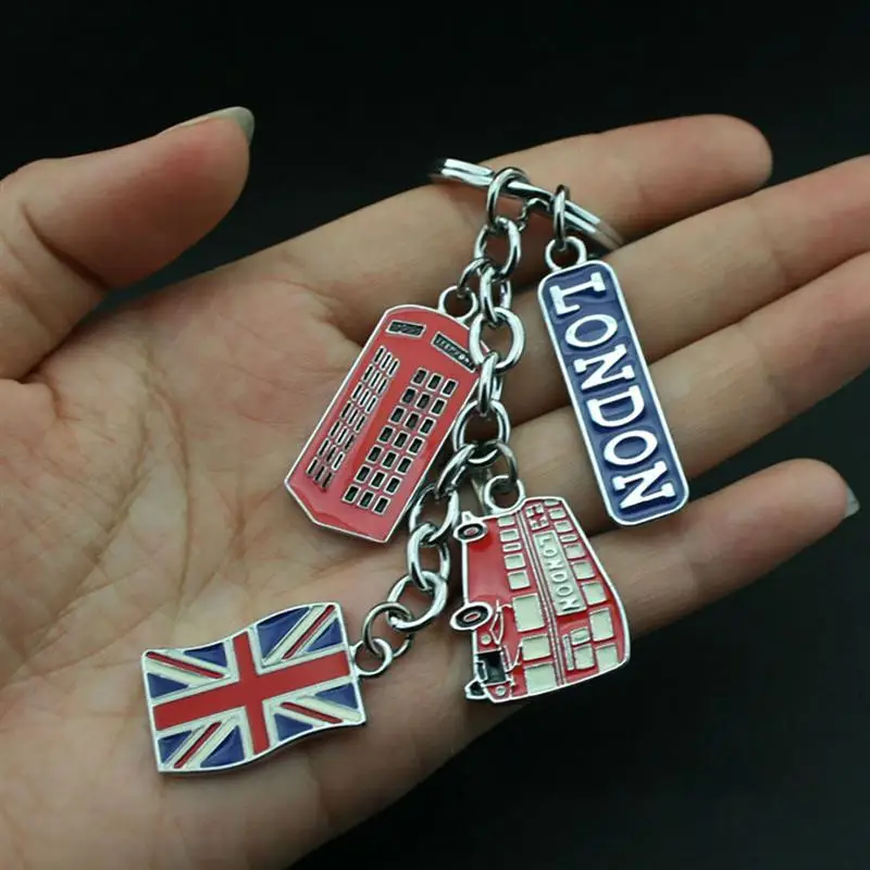 UK Flag Metal Keychain Souvenir Union Jack Keyring Car Bag Charms | Дом и сад
