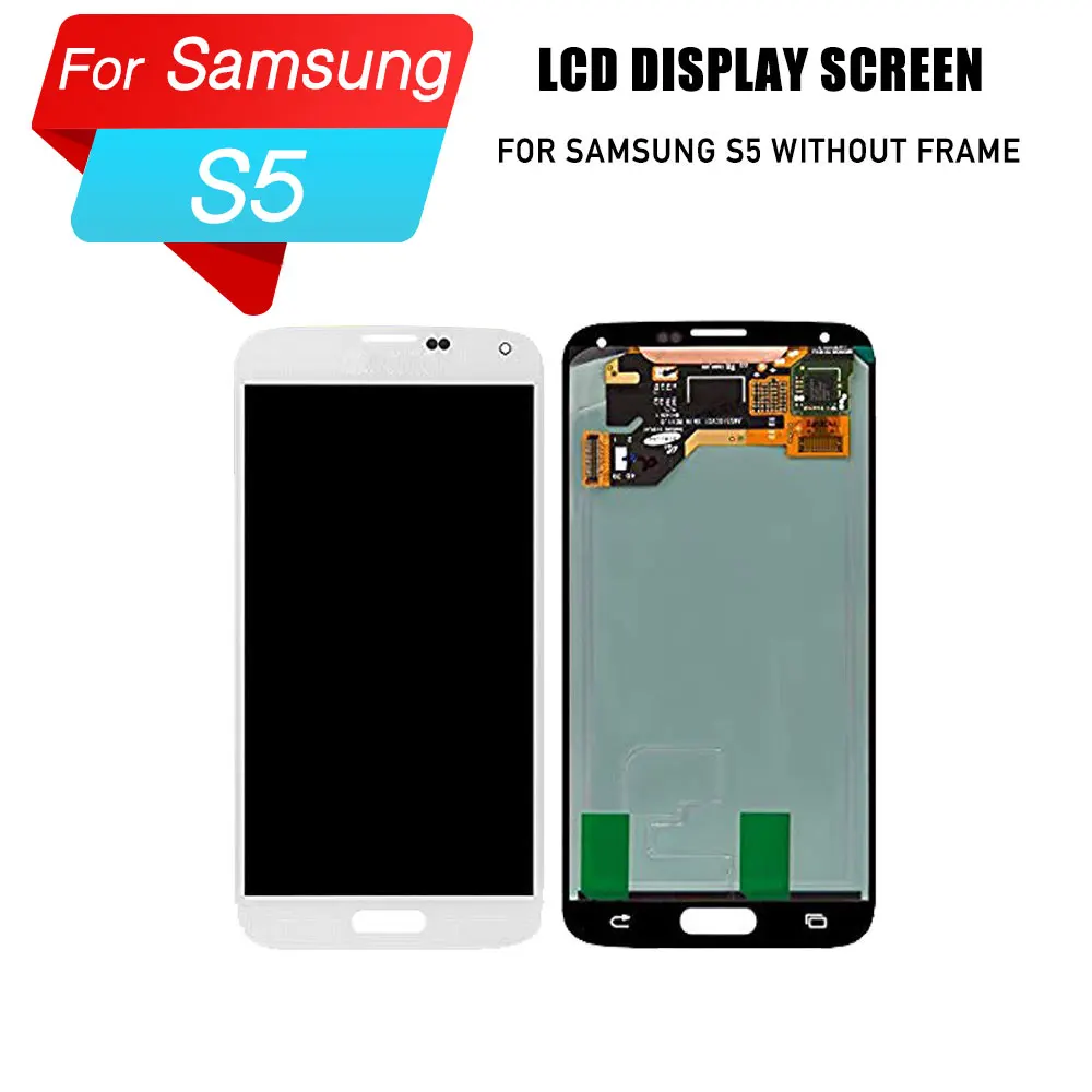 ЖК дисплей экран для ремонта samsung s5 дигитайзер сенсорный galaxy SM G900 i9600|Экраны
