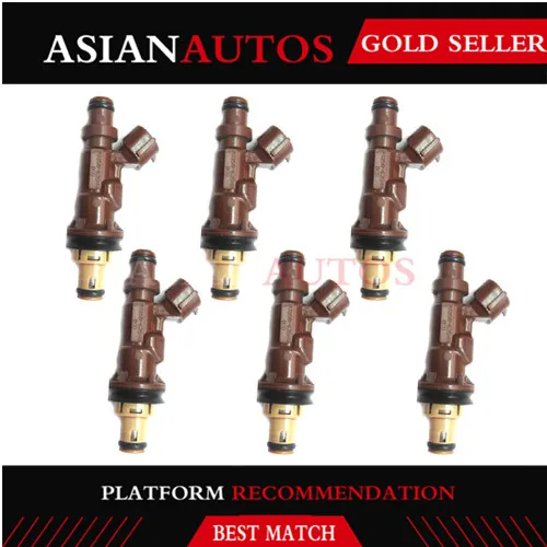 

6x 23250-62040 23209-62040 2325062040 2320962040 Fuel Injector Nozzle Fits for Toyota Tundra Tacoma 4Runner 3.4L