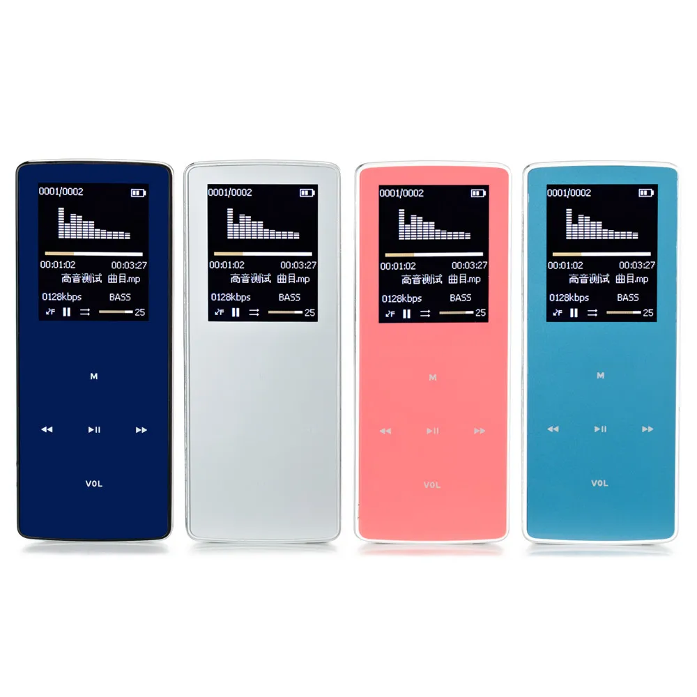 ONN 8G Bluetooth MP3 мини аудиоплеер Hi Fi плеер с наушник шагомер Запись изображение FM TF