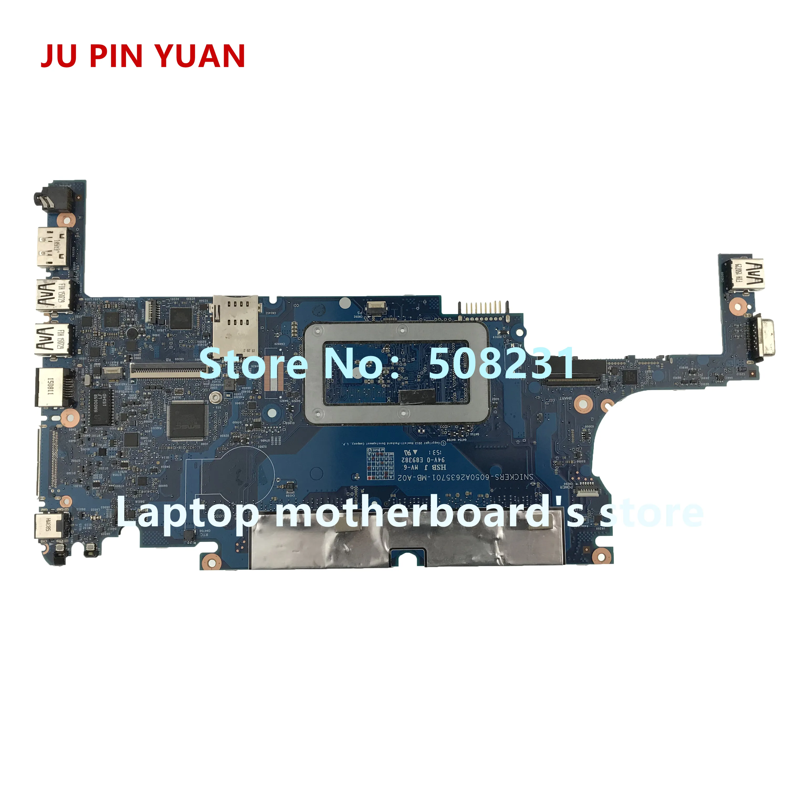 

JU PIN YUAN For HP 820 G2 Laptop Motherboard 781858-001 781858-501 781858-601 mainboard 6050A2635701-MB-A01 I7-5600 fully Tested