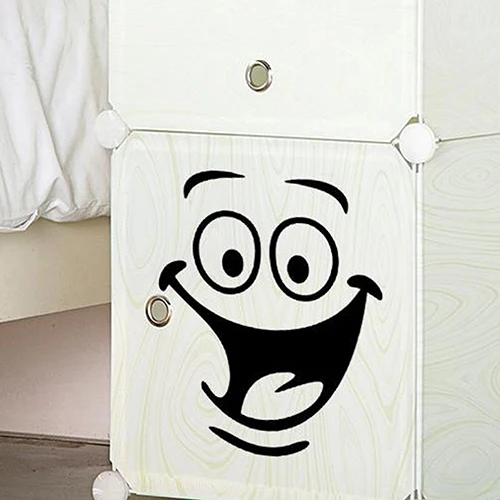 Smiley Face WC наклейки для унитаза комнаты художественный Декор забавные настенные