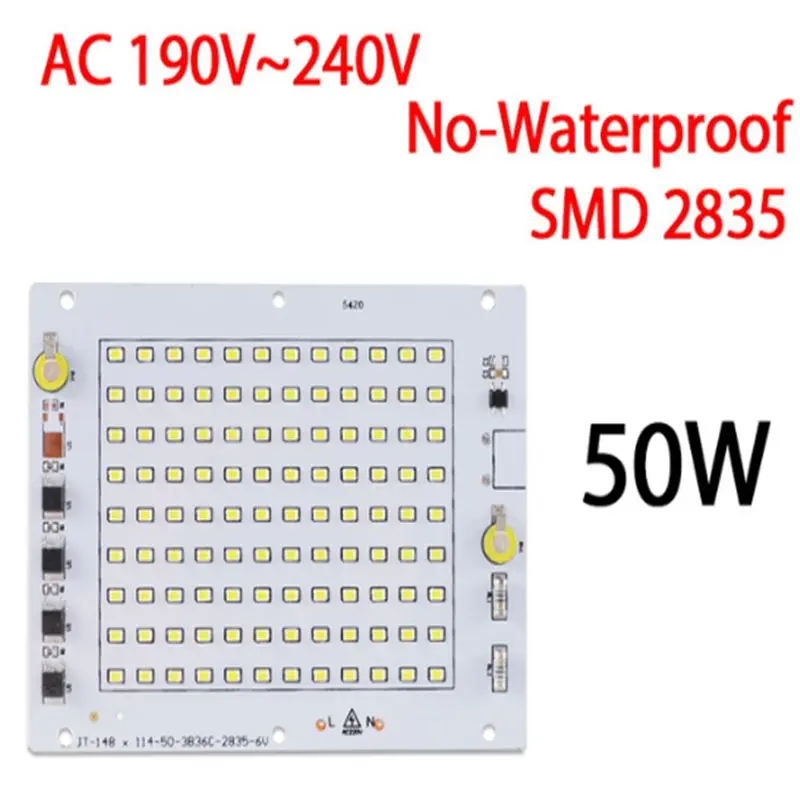 CLAITE 50 Вт SMD2835 AC190 240V чип светодиодного освещения Smart IC драйвер &quotсделай сам&quot для
