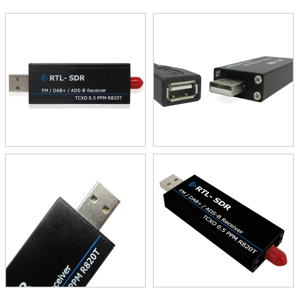 RTL2832u RTL SDR ресивер R820t2 USB ключ с разъемом на 0 5 ppm TCXO SMA MJZSEE A300U|Теле- и