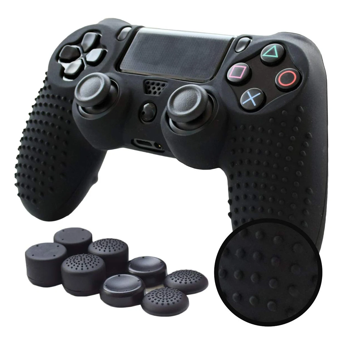 Противоскользящий силиконовый чехол для PS4 /SLIM /PRO контроллер (контроллер Skin x 1 + FPS