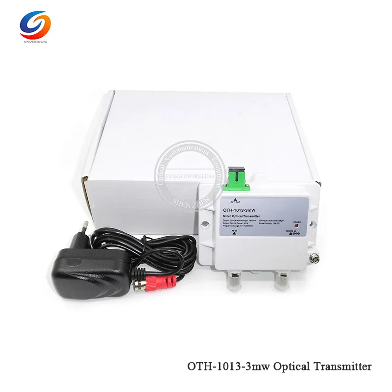 Высокое качество мини микро OTH 1013 3mW оптический передатчик CATV 1310nm 1550nm FTTH 12V DC