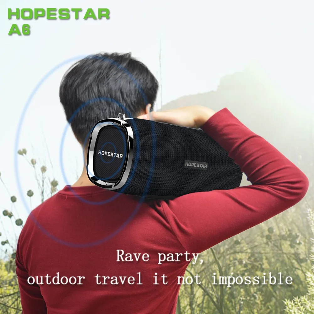 OPQ-HOPESTAR A6 Bluetooth динамик Портативный беспроводной громкий звуковая система 3D