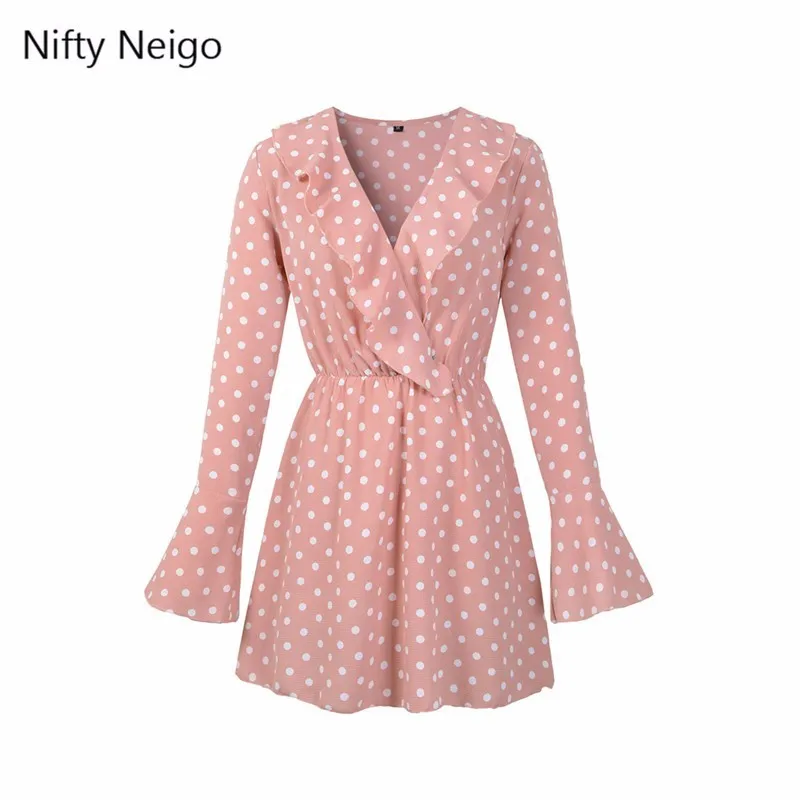 Nifty Neigo богемное женское летнее платье с оборками глубоким v образным вырезом