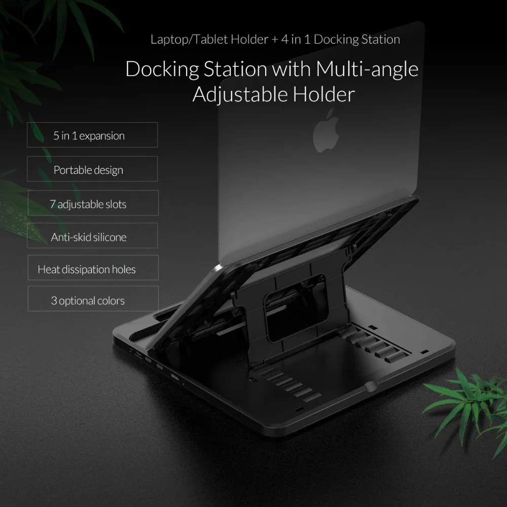 ORICO USB C концентратор к HDMI PD 3 0 с многоугольным регулируемым держателем для MacBook