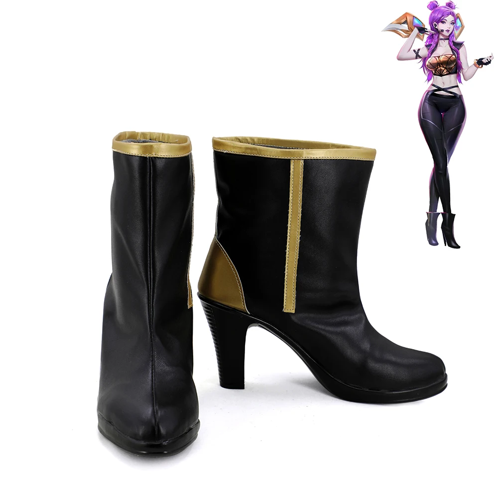 League of Legends LOL K/DA Kaisa обувь для костюмированной вечеринки женские ботинки Версия