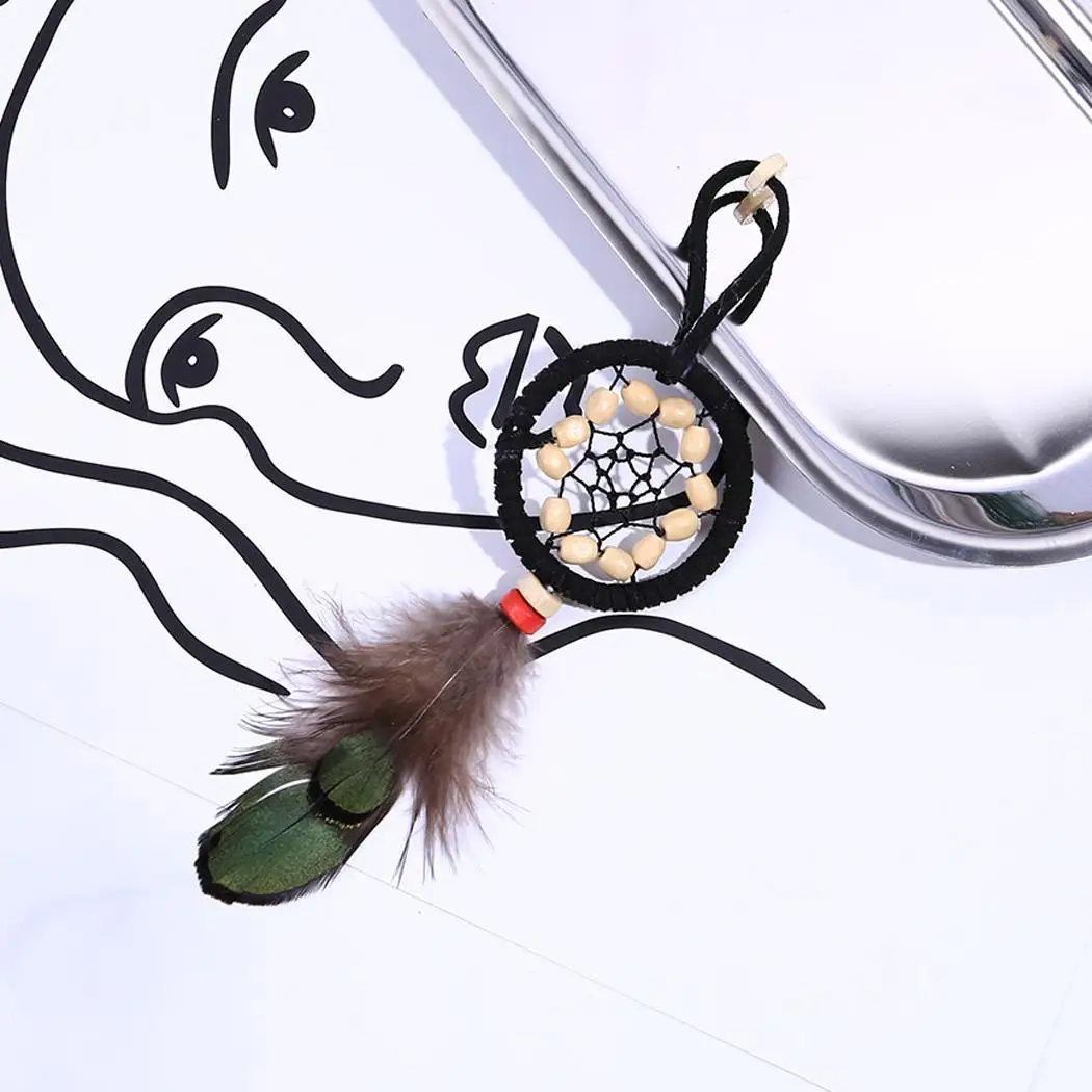 Ручной работы переплетения чешского перо подарочная упаковка кулон 4 2 см/1 7 дюйма