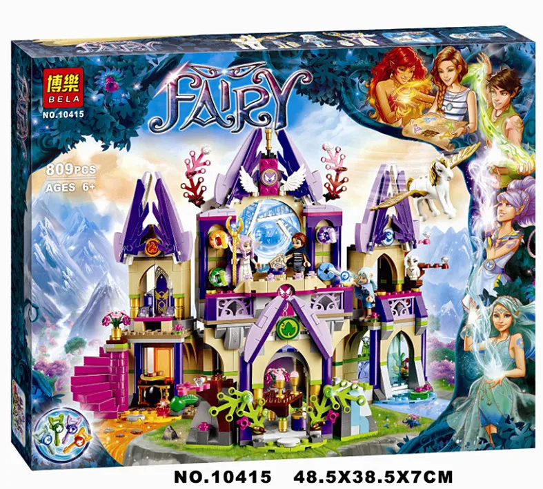 Совместимость с Lego Elves 41708 Bela 10415 809 шт Skyra загадочный Небо замок фигура
