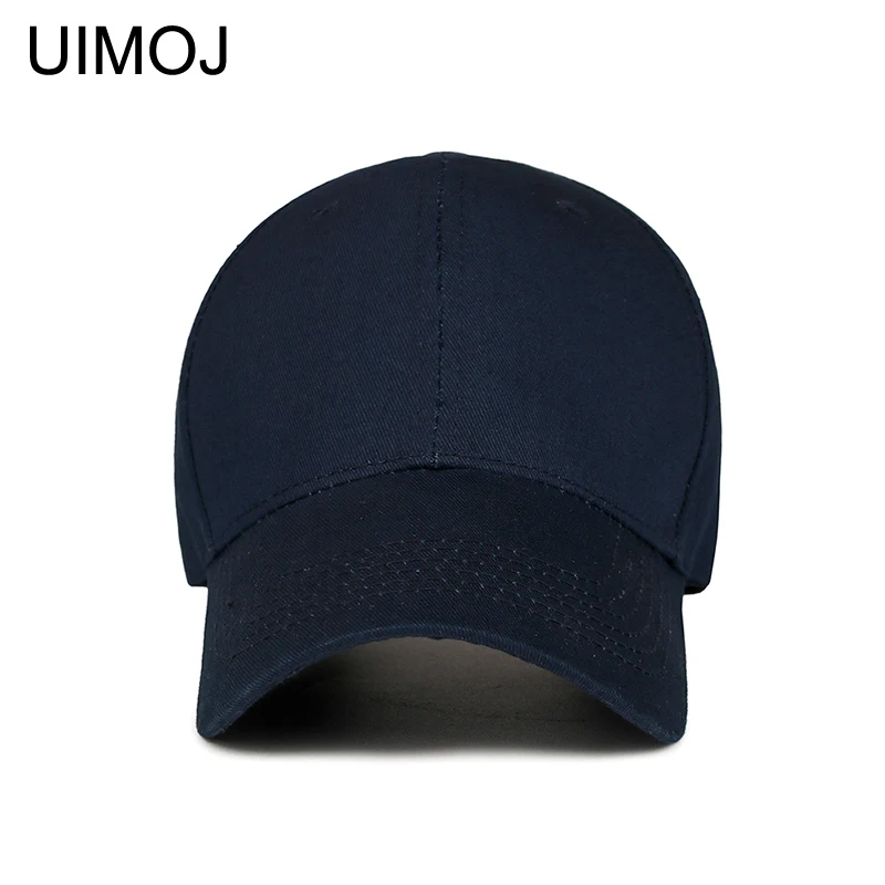 UIMOJ однотонные бейсболки для мужчин регулируемые кепки женщин модная