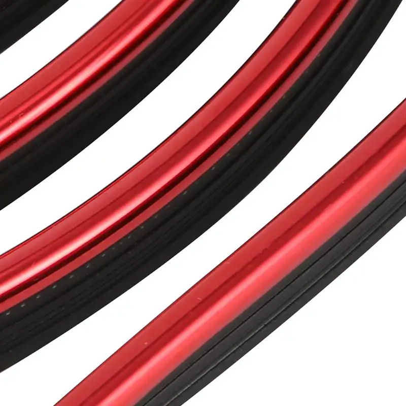 5m Car Interior Sticker Decor Instrument Panel Durable Eco-Friendly PVC Line Electroplating Red Auto Decoration Strip | Автомобили и