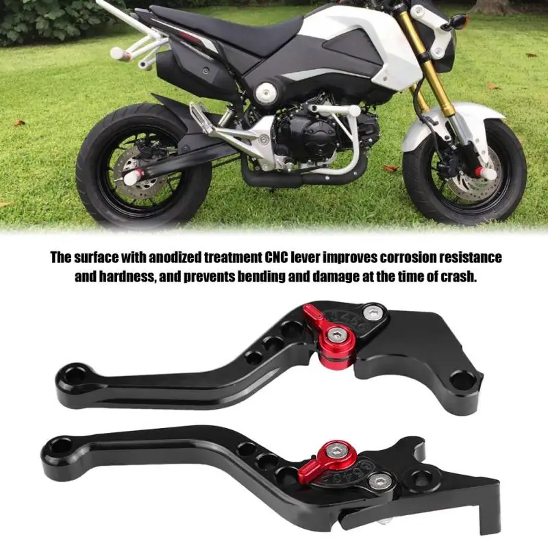 1 пара мотоциклов сцепления Короткий Тормозной Рычаг Ручка для Honda Grom MSX125 черный