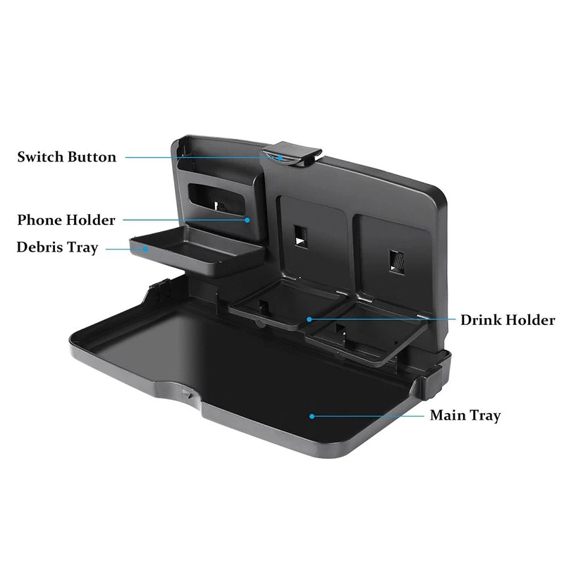 Держатель Автомобильный подстаканник обеденный стол черный заднее сиденье