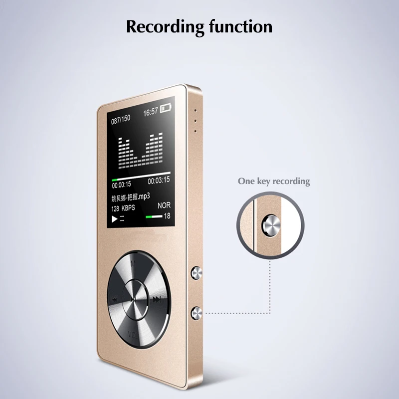 DOITOP встроенный громкий динамик HIFI Звук Мини Автомобильный MP3 плеер 8 Гб цветной