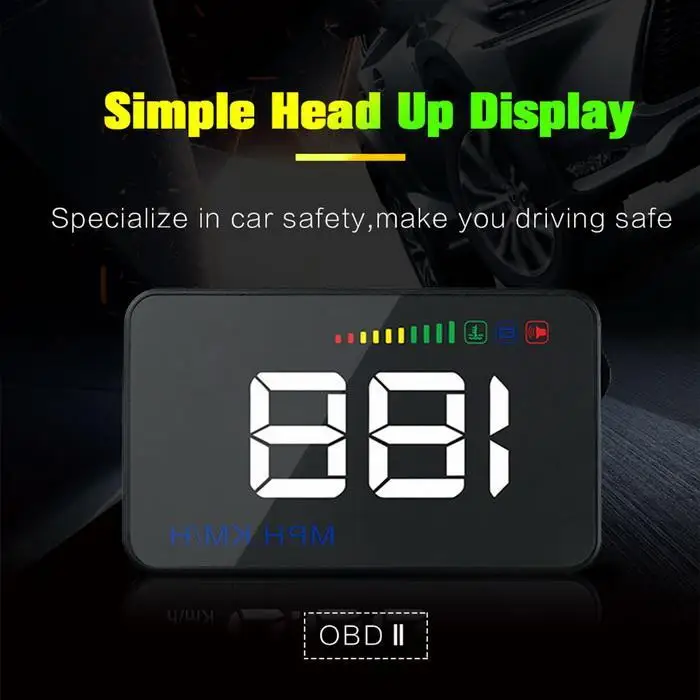 A500 3 5 дюймов OBD HUD Автомобильный дисплей лобовое стекло проектор бортовой