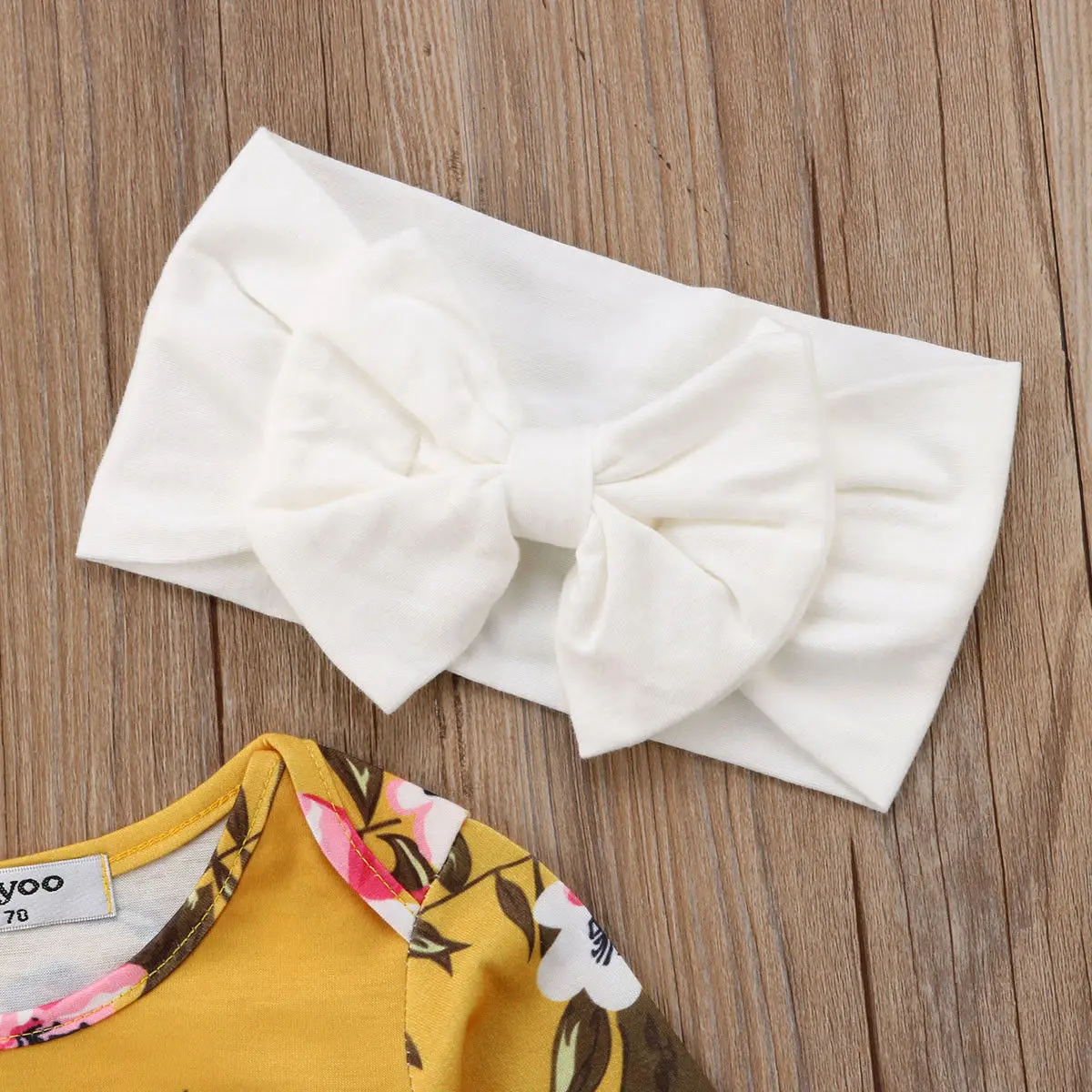 Pudcoco 2019 Brand New Newborn Baby Girl Long Sleeve Romper Floral Jumpsuit+Headband Cotton Clothes | Детская одежда и обувь