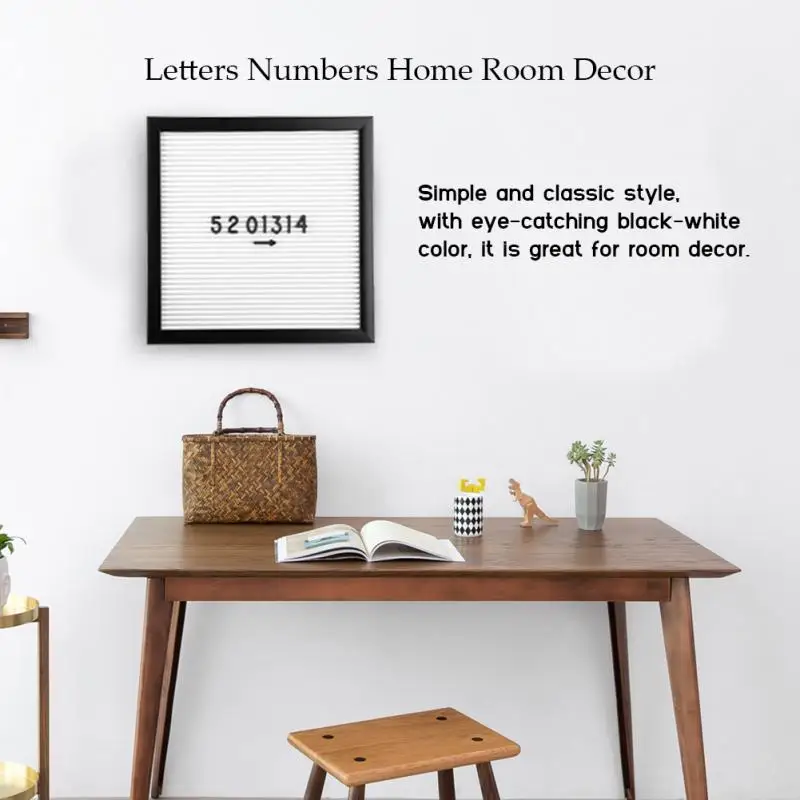 25 см * сообщение Войлок письмо доска знак Сменные буквы цифры рамка белые символы