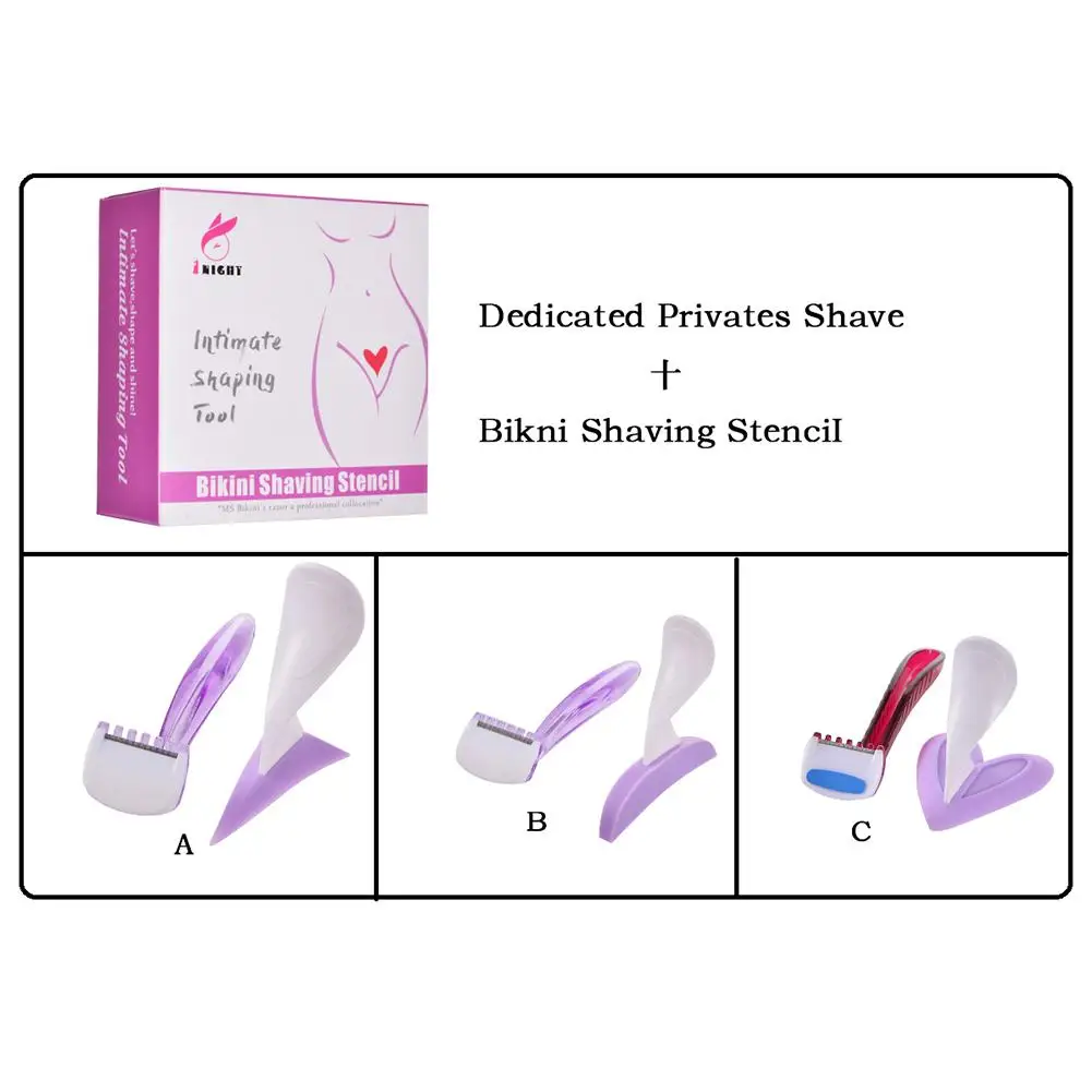 Женский бикини выделенный Privates шаблон для бритья сексуальные женские волосы