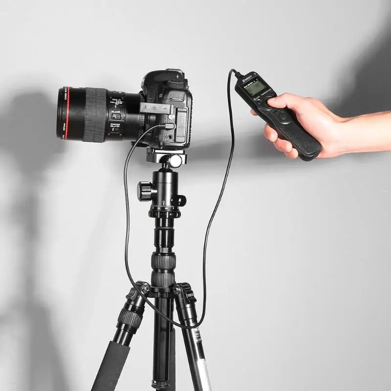 RS-80N3 Camera Remote Timer Shutter Release Cable for Canon 70D 5D3 5D4 7D2 Timing shutter line auxiliary equipment | Электроника